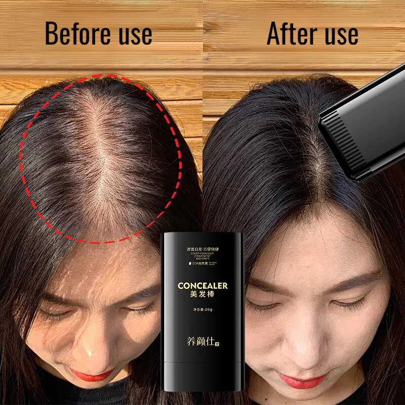 (2 pcs)Hair Dye Stick th Comb Black Brown Coffee Long Lasting Temporary Hair