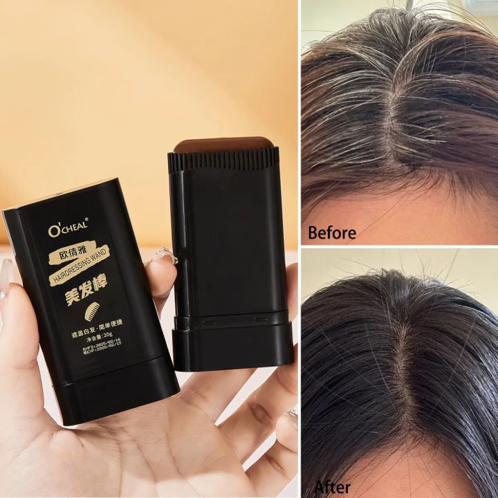 Hair Dye Stick th Comb Black Brown Coffee Long Lasting Temporary Hair